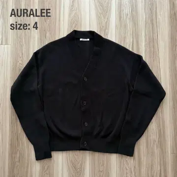 [ 새상품급 ] AURALEE 오라리 남성용 리브 니트 가디건