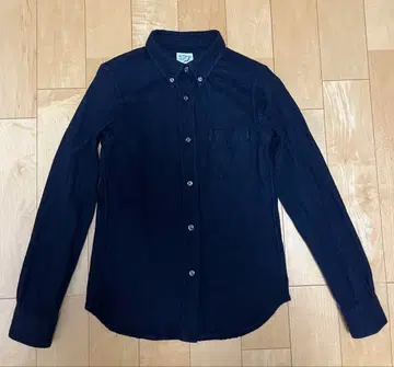 orSlow 울 네이비 버튼 다운 셔츠