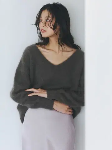 anuans 아뉴앙스 라쿤 폭스 2way 넥 풀오버