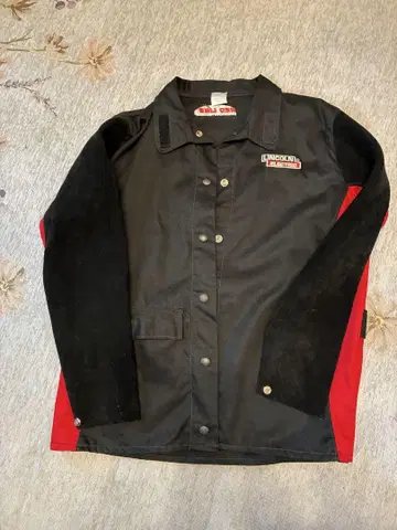 용접 자켓 블랙/레드