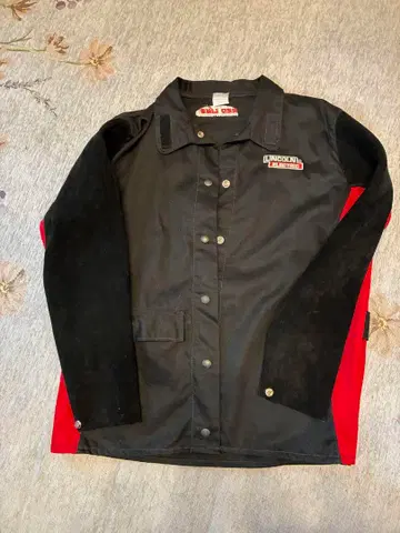 용접 자켓 블랙/레드