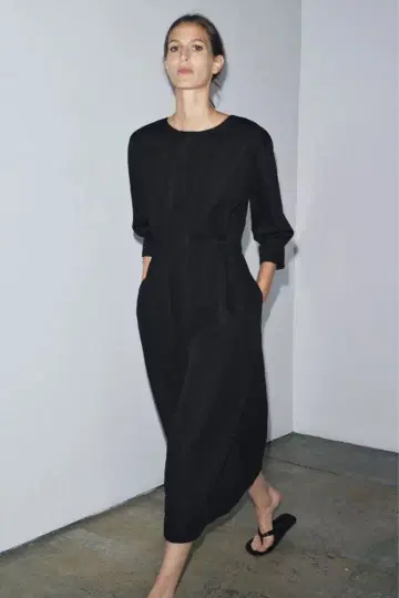 [ 이번 시즌 ] ZARA ZW COLLECTION 플리츠 미디 원피스