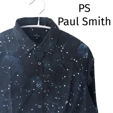 PS Paul Smith 긴팔 셔츠 올 패턴 네이비 일본제 S 사이즈