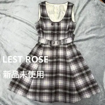 레스트로즈 체크 무늬 원피스 M 택 포함 새상품 가을/겨울 벨트 포함