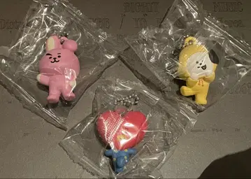 쿠라스시 빅쿠라폰 bt21 오리지널 피규어 쿠키 치미 타타 3개 세트