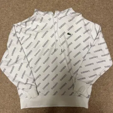 LACOSTE LIVE 풀오버 후드티 화이트 S 사이즈
