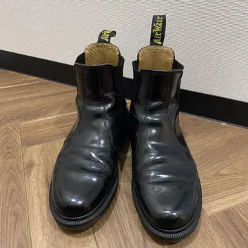 블랙 가죽 사이드 고어 부츠 Air Wair