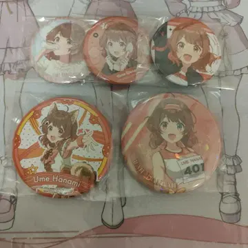 화해우아 캔뱃지 5종 극락탕 세븐 제일복권 타워 레코드