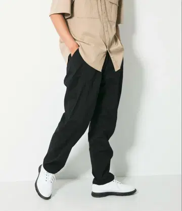 OOPS 발수 스트레치 팬츠 블랙