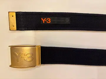 Y-3 캔버스 벨트 골드 컬러 버클