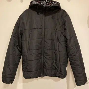 BILLABONG 블랙 다운 자켓 안감 올 패턴 M