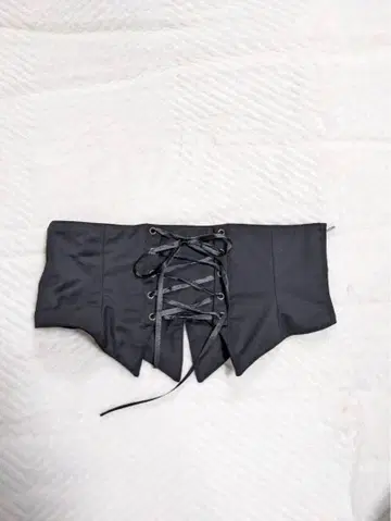 BPN 블랙피스나우 제비꼬리 미니 코르셋 레이스업 숏 코르셋