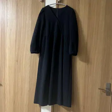 네이비 V넥 롱 원피스 F 사이즈