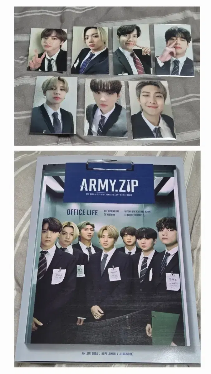 2021 Bts Bangtan Amizip Army Zip Set