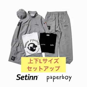새상품 Setinn paperboy 나일론 자켓 팬츠 셋업