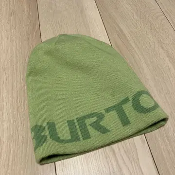 Burton 니트 모자 그린 로고
