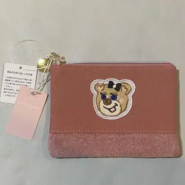 러브러리 바이 페이러 올드 테디 걸 와펜 파우치 핑크