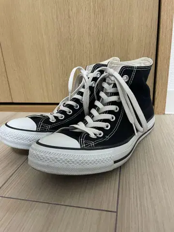 Converse 블랙 하이컷 스니커즈