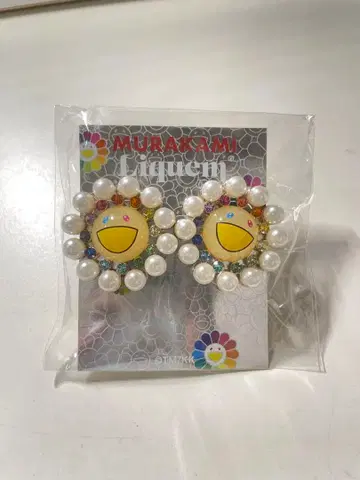 Murakami x Liquem 스마일 플라워 귀찌