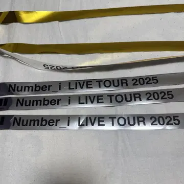 Number_i LIVE TOUR 2025 은색 테이프 3개
