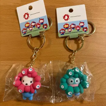 오사카 만박 공식 산리오 캐릭터 키링 세트 포차코 한교동