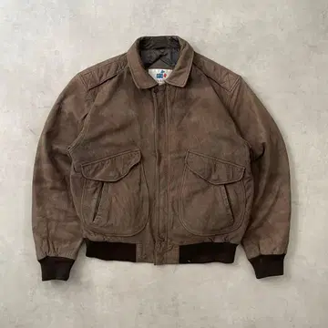 90s 가죽 자켓 브라운
