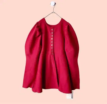 Cadune 카듀네 페플럼 퍼프 슬리브 니트