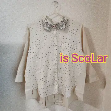 #748 이즈스칼라 머메이드 인어 도트 셔츠