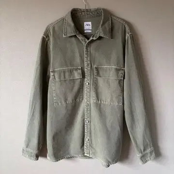 구제 ZARA 밀리터리 자켓 그린 남성용 L 빈티지