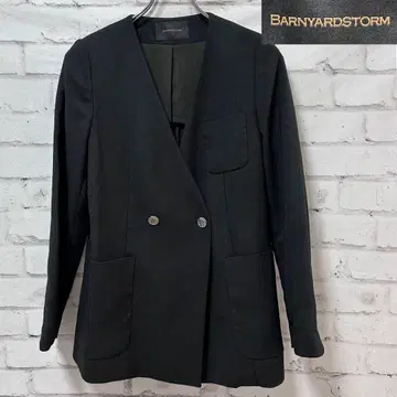 BARNYARDSTORM 노카라 자켓 블랙