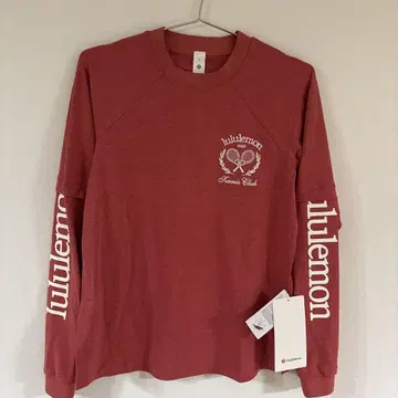 lululemon 테니스 클럽 로고 긴팔 T셔츠 사이즈 2