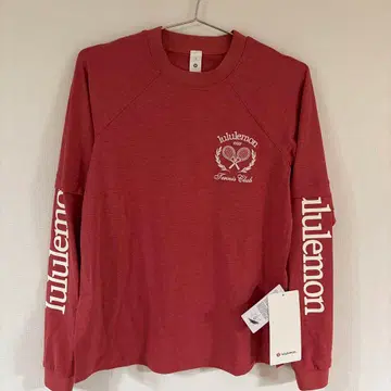 lululemon 테니스 클럽 로고 긴팔 T셔츠 사이즈 2