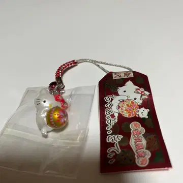 챠미 키티  스트랩 금 가나자와 테마리 산리오