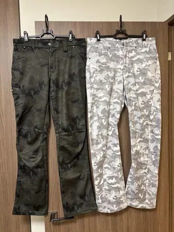 카모플라쥬 플레어 팬츠 2세트