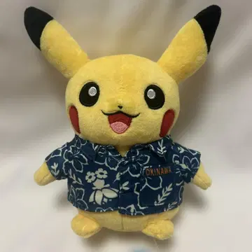 택 포함 새상품 봉제 인형 바캉스 피카츄 포켓몬 스토어 오키나와 ver.