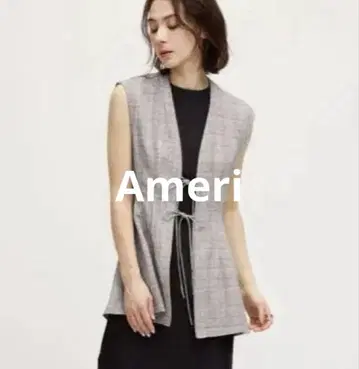 새상품급 Ameri LIGHT TWEED WAIST SHAPE TOP