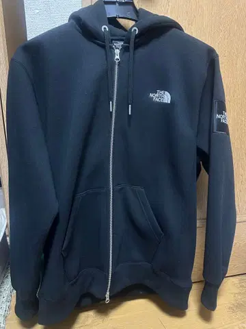 The North Face 블랙 풀 집업 후드티