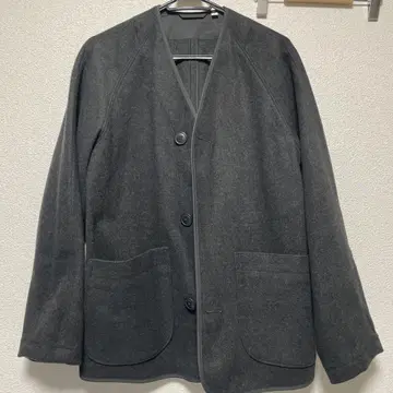 그레이 M 사이즈 버튼 가디건