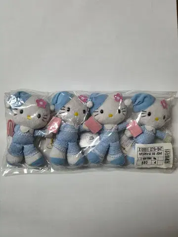 산리오 키티 파자마 코스튬 레어 1999년 4개 택 포함