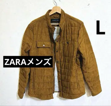 ZARA MAN 스타일리시 퀼팅 남성용 자켓 L ~ LL 브라운