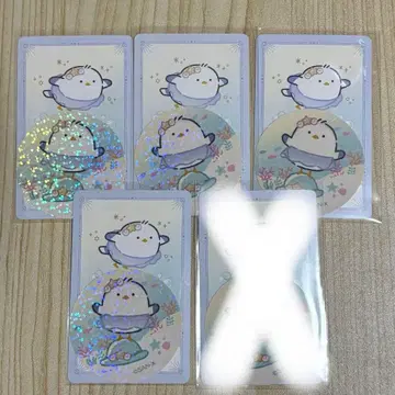 스미코구라시 펭귄 러그 시크릿 카드 & 스티커 바다 고양이