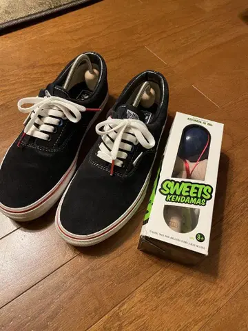 VANS 27cm 블랙 스웨이드 스니커즈 레어템 켄다마 430