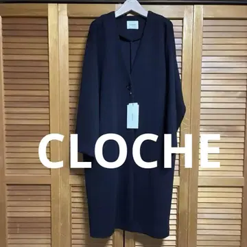 [택 포함 새상품] CLOCHE 블랙색상 롱 코트