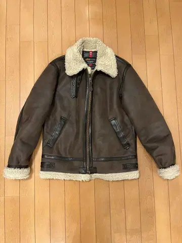 Alpha Industries 여성용 b3 보아 합성 피혁 블루종 브라운