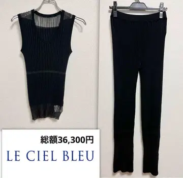 [ 새상품급 ] LE CIEL BLUE 트랜스페어런트 셋업