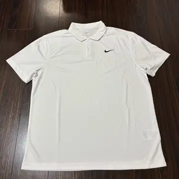 [ 미사용 새상품 ] 나이키 드라이 핏 반팔 피케 셔츠 XL 화이트