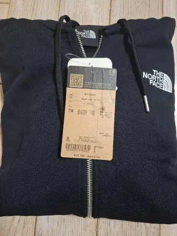 THE NORTH FACE 블랙 집업 후드티 NT2231