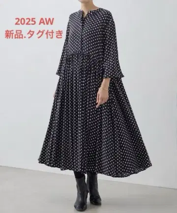 BEARDSLEY 도트 개더 원피스 미사용 새상품