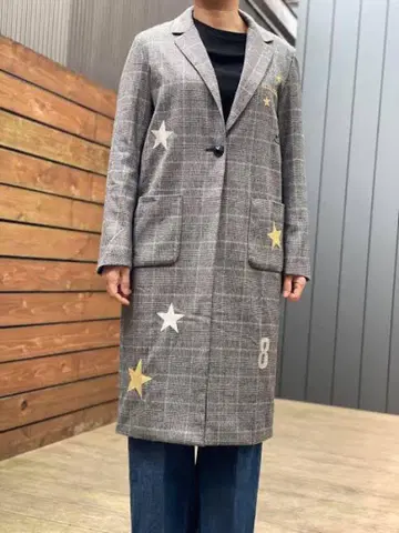 ETOILeSIGNE 에뚜왈시뉴 코트 브라운 자수 프리 사이즈