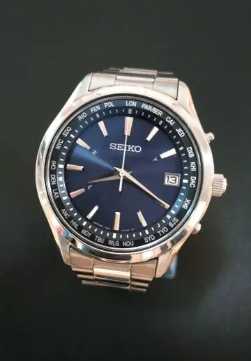 SEIKO 전파 솔라 손목시계 7B27-0AA0
